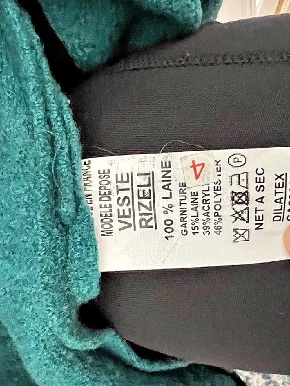 Eva Tralala Veste Rizeli Teal Open Front Jacket Small - Picture 3 of 8
